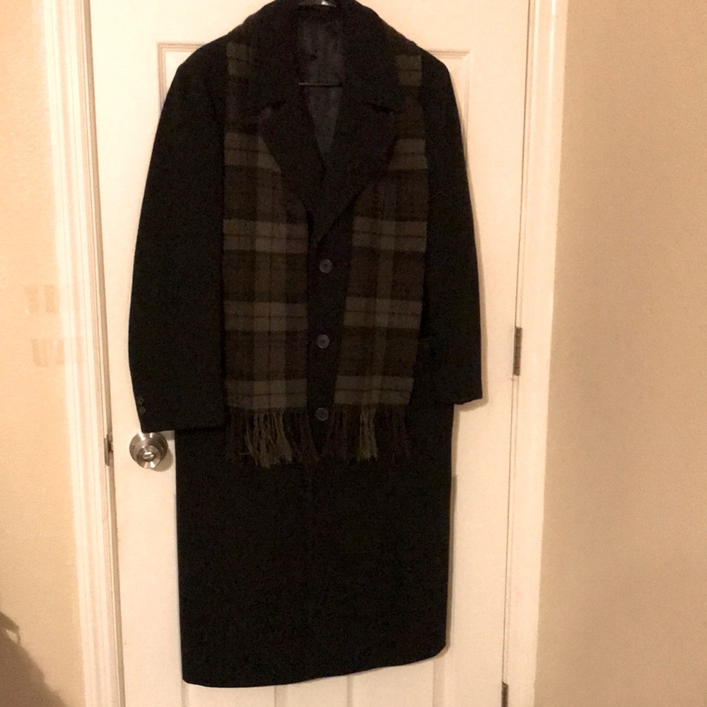 LONDON FOG MENS WOOL FULL TRENCH
